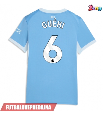Lacne Ženy Futbalové dres Manchester City Marc Guehi #6 2026-27 Krátky Rukáv - Domáci